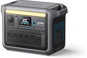 Anker SOLIX C1000 Portable Power Station, 1800W (Peak 2400W) Solar Generator, Full Charge in 58 - B0C5C89QKZ