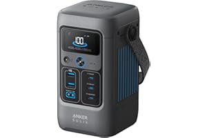 Anker SOLIX C200 DC Power Bank Station, 192Wh Portable Power Station, LiFePO4 Battery, 200W Solar - B0D62P85ZR