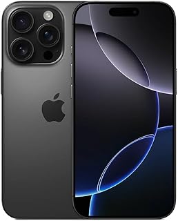 Apple iPhone 16 Pro Max, 256GB, Black Titanium - Unlocked (Renewed) - B0DHJ896RY