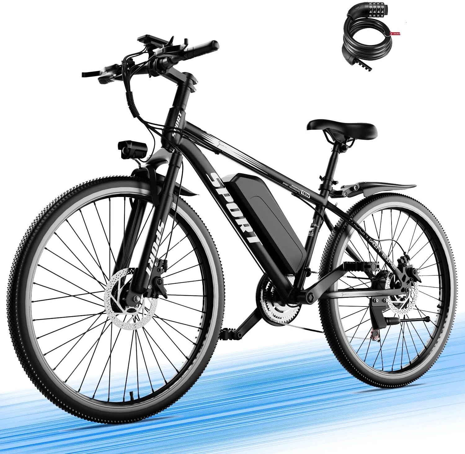 ASKGO Electric Bike for Adults, 1500W Peak Mountain Ebike with - B0H4QWS8PW