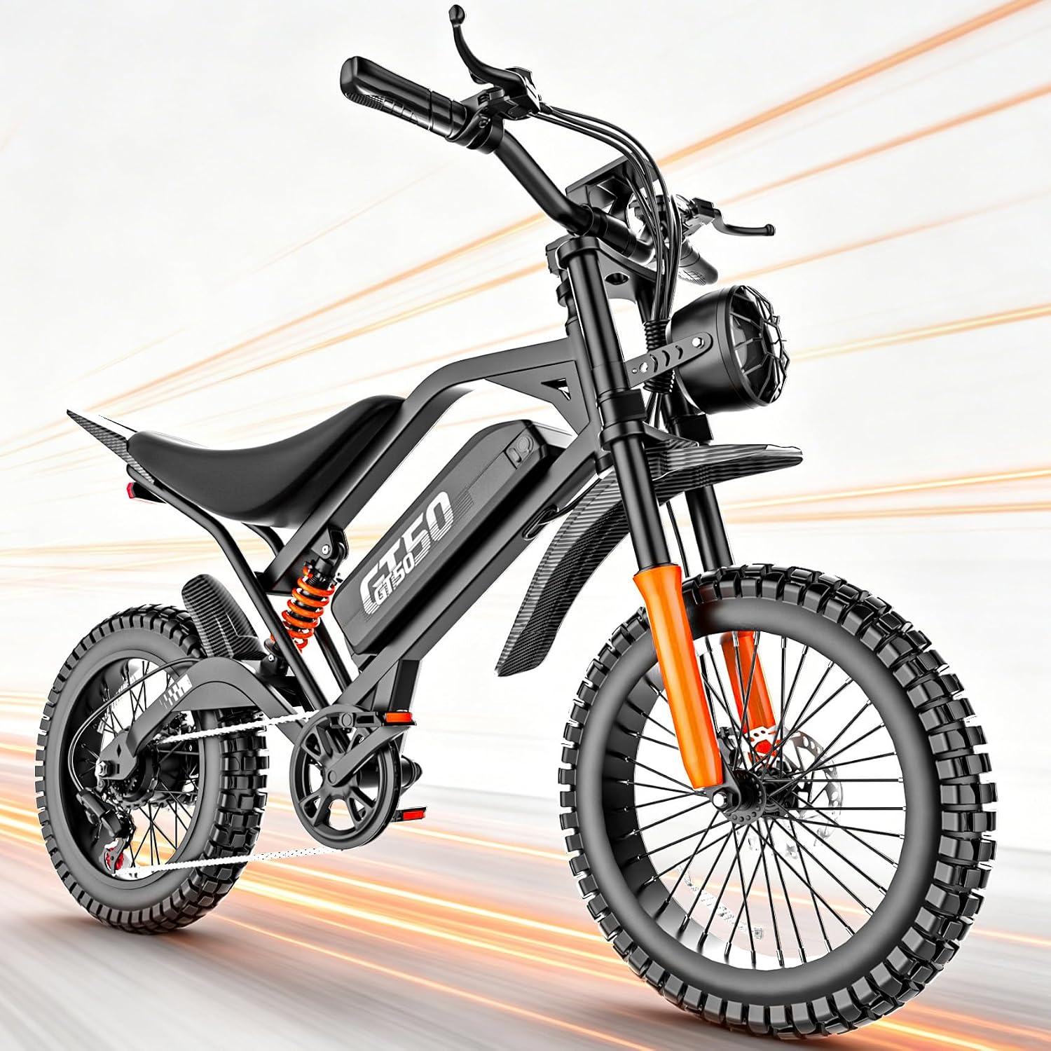 ASKGO Electric Dirt Bike, 5500W Peak Electric Motorcycle with 48V/30AH - B0H3612FK1