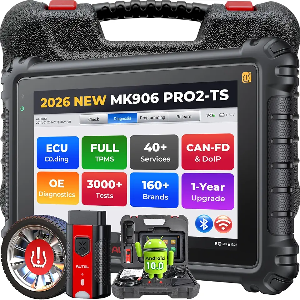 Autel MaxiCOM MK906 PRO2-TS Scanner: Bidirectional Scan Tool, ECU Coding | V2.0 TPMS Programming, 40+ - B0GCN51PM5