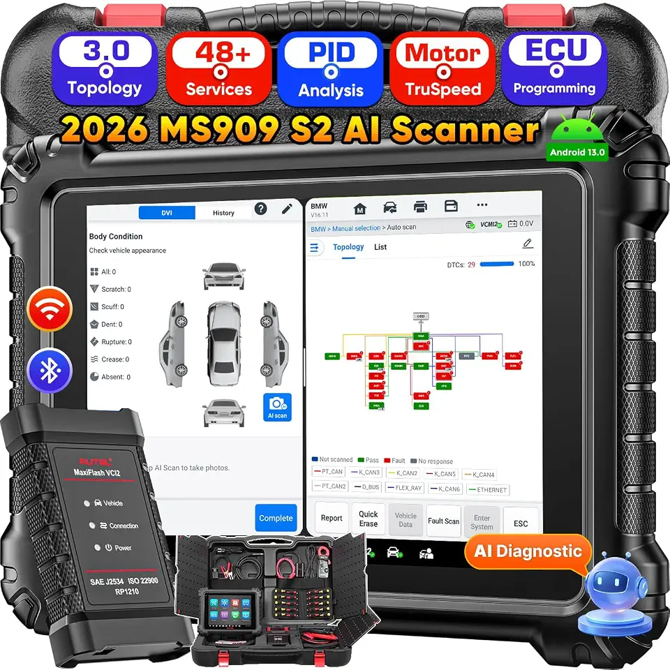Autel MaxiSYS MS909 S2 AI Scanner, 2026 Top Intelligent as Ultra S2 MS919S2 | MS909S2 - B0FXMQ6V92