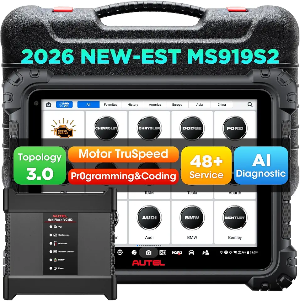 Autel MaxiSys MS919S2 Scanner, 2026 Top Intelligent & AI Diagnostic | ECU J2534 Program Coding, - B0GCZSL3X4