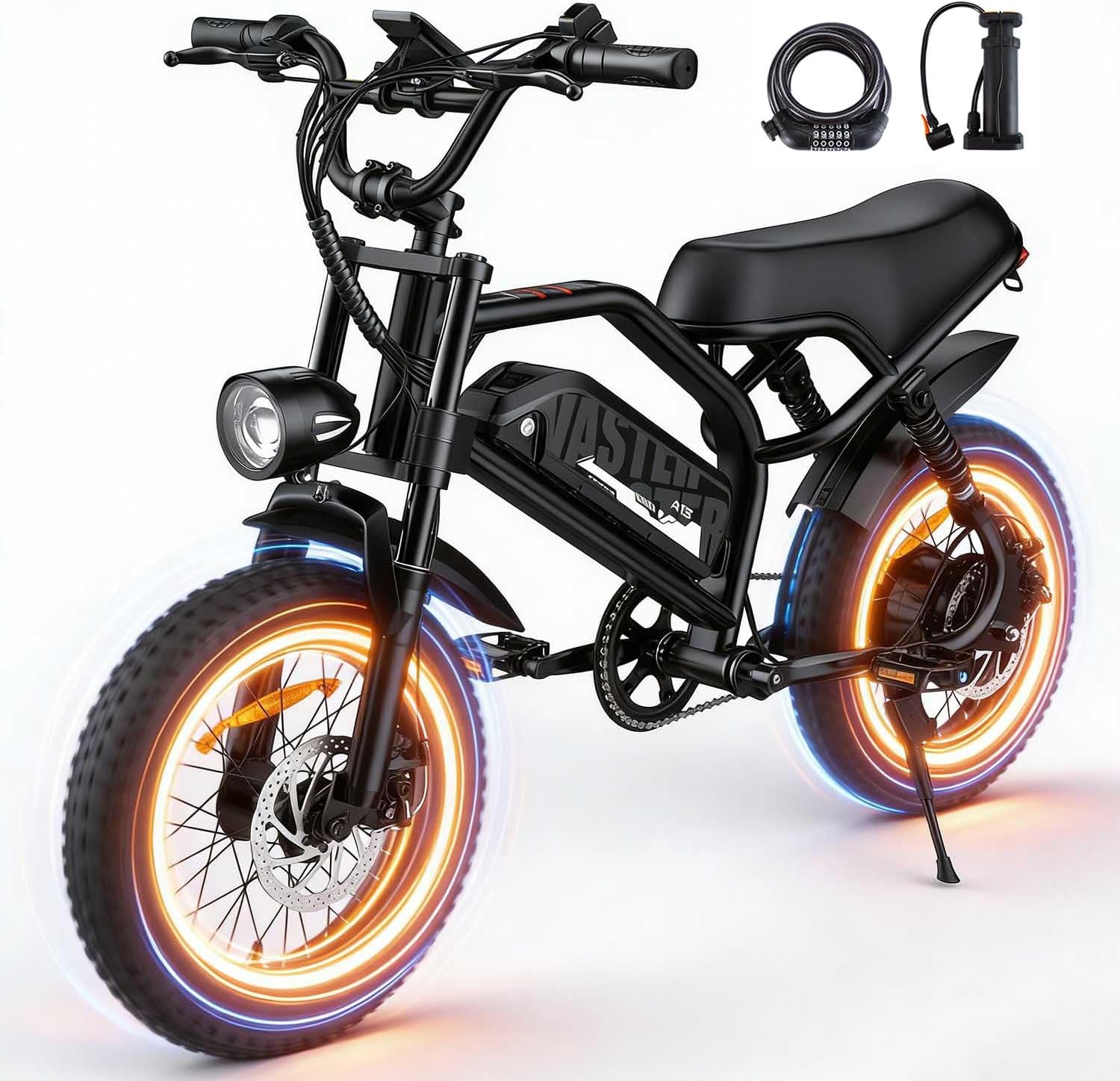 AVDLBIKE Electric Bike, A13 16'' Ebike for Adults/Teens, 1000W Peak - B0H2H7K1BH