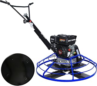 BILT HARD 36 Inch Walk-Behind Power Trowel with Float Pan, Gas-Powered Concrete Finishing Machine with - B0GXB15TGZ