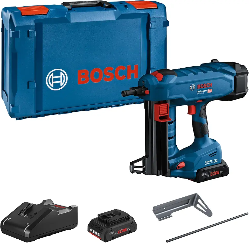 Bosch Professional 18V System Cordless Concrete Nailer GNB 18V-38 (16 mm to 38 mm Nail - B0CGX9GYR5