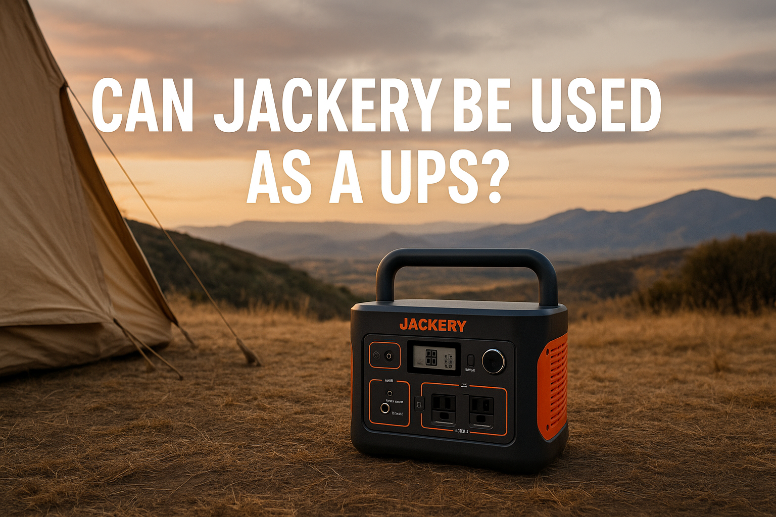 Can Jackery Be Used As A UPS?