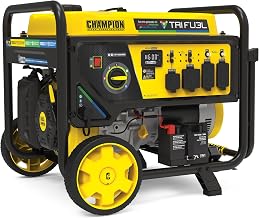 Champion Power Equipment 12,500-Watt Electric Start Tri Fuel Home Backup Portable Generator with Free 3-Year - B0DLPLDXFC