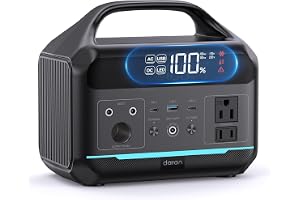 DARAN Portable Power Station 300W, 192Wh LiFePO4 Battery, Solar Generator with 110V AC Outlet & - B0F4K8FVD4