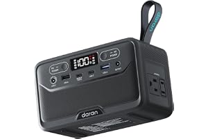 DaranEner Portable Power Station 100W 89.6Wh | Peak 200W AC Outlet, USB-C PD Two-Way Fast - B0GVY5QVYB