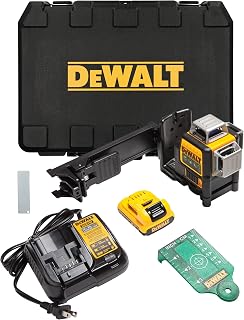 DEWALT Laser Level 360 Self Leveling, 3 Way Green Laser Leveler Tool 12V MAX with - B017LTFSSG