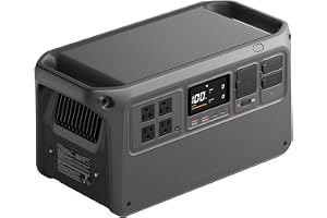 DJI Power 1000 V2 Portable Power Station, 1024Wh LFP Battery, 2600W Stable Output, Compact Size, - B0H2MFBDZL