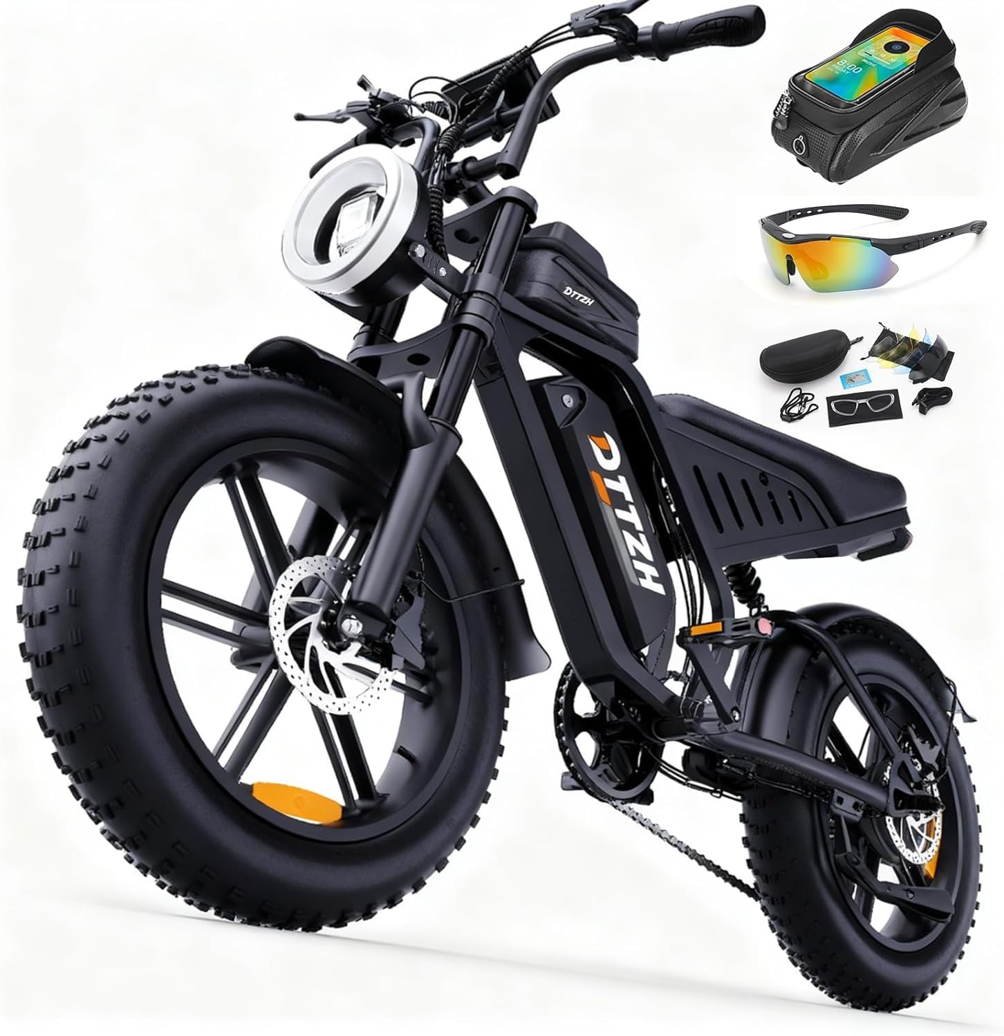 DTTZH F6/F6S/F6PRO Electric Bike for Adults with NFC & Password - B0GH7B8BQS