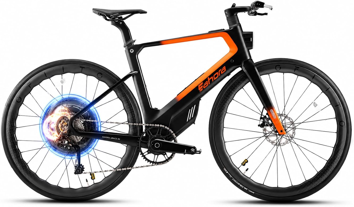 Eahora Urace Lightweight Carbon Fiber Electric Bike, T800 Full Carbon - B0GWMLF84J