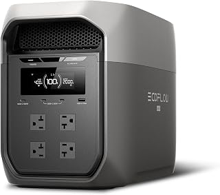 EF ECOFLOW DELTA 3 Max Portable Power Station, 2048Wh LFP Battery, 2400W | 3400W X-Boost - B0FQV6LMVX