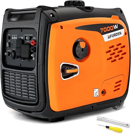 EFURDEN 7000 Watt Gas Inverter Super Quiet Portable Generator with Eco Mode - B0HC1W23YY