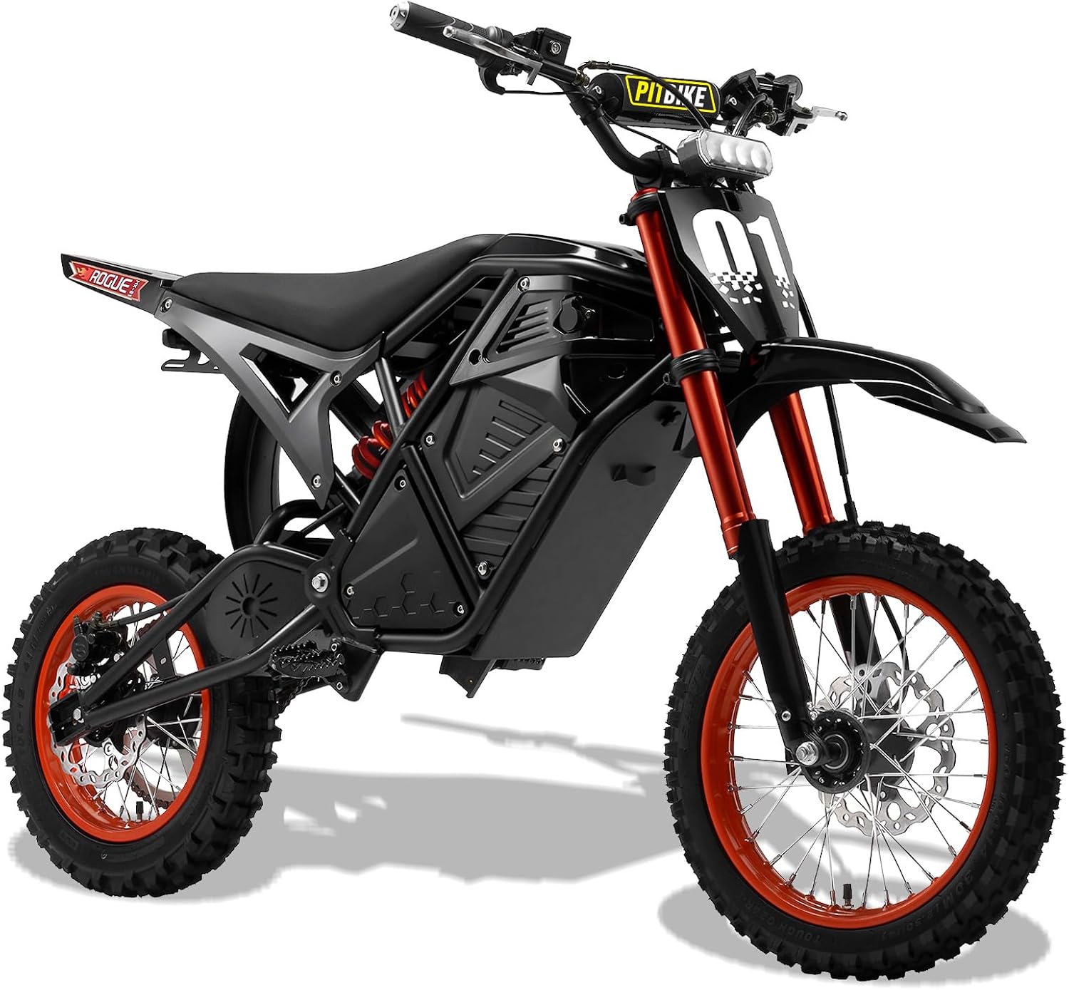 Electric Dirt Bike for Adults Teens, 3600W 3 Speed Mid-Drive - B0H63632JD