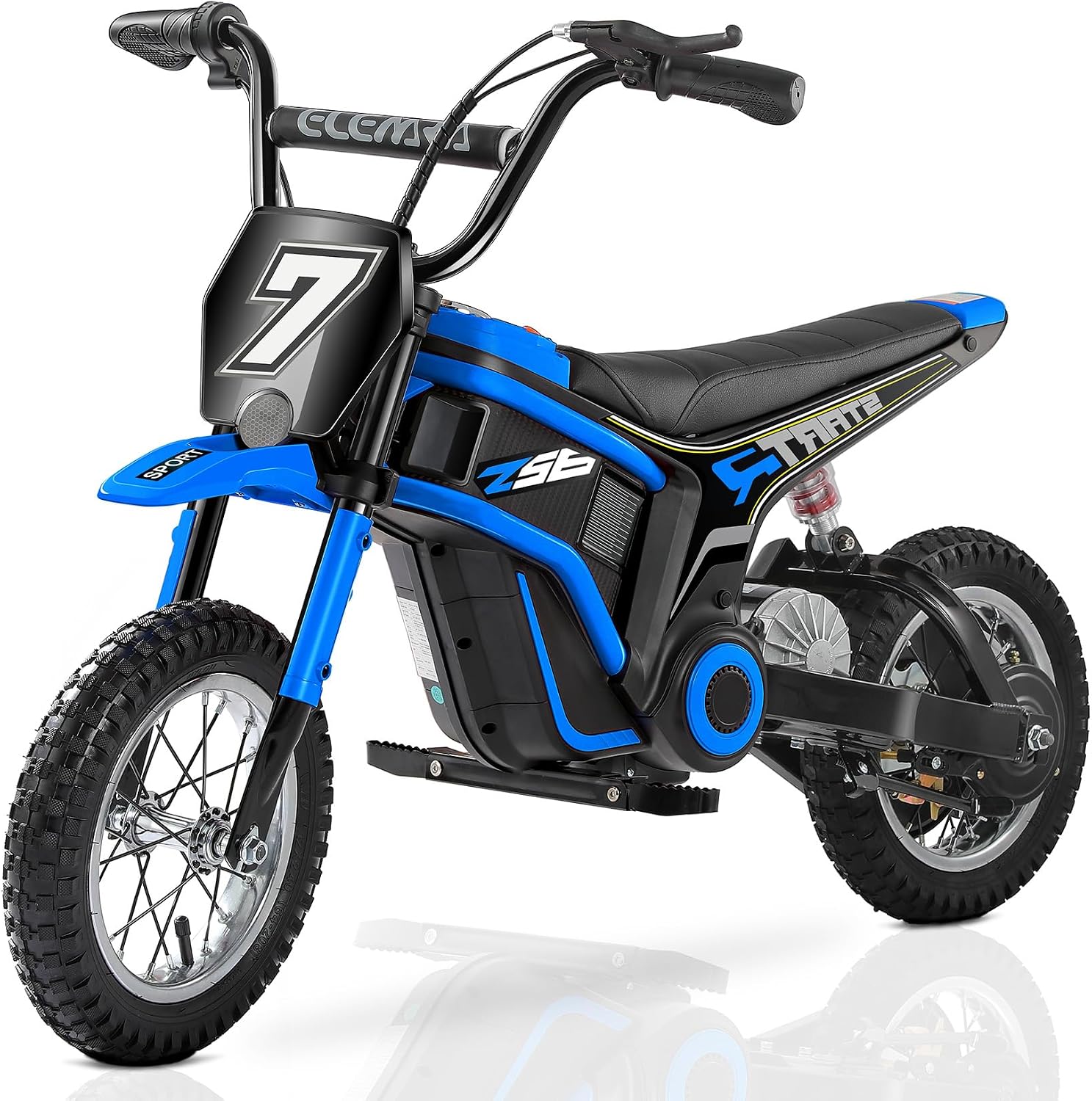 ELEMARA Electric Dirt Bike,350W Motorcycle 24V Ride on Toy for - B0H2YPHC5K