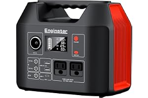 EnginStar Portable Power Station 300W 296Wh Battery Bank with 110V Pure Sine Wave AC Outlet - B0FJD7LCY4
