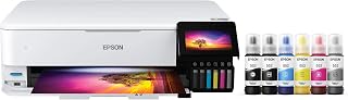 Epson EcoTank Photo ET-8550 Wireless Wide-Format All-in-One Tank Printer | Cartridge-free 6-color wide-format photo print, - B08R5M2HDH