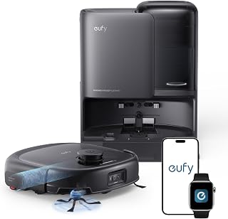 eufy E25 Robot Vacuum and Mop Combo, 20,000 Pa, HydroJet Roller Mop | Extendable Side - B0FK2HPNCB