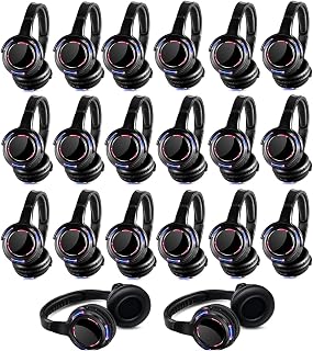 Factory Sell Silent Disco led Headphone Complete System (20 led Headphone + 3 Transmitter)
