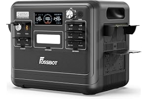 FOSSiBOT F2400 Portable Power Station 2400W, 2048Wh LiFePO4 Battery Solar Generator, 2H Fast Charging for - B0H4WB83JJ