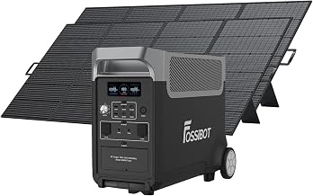 FOSSIBOT F3600 Pro 3840Wh Expandable Portable Power Station with 2×420W Solar Panels, 3600W Pure Sine - B0HBPT6N7H
