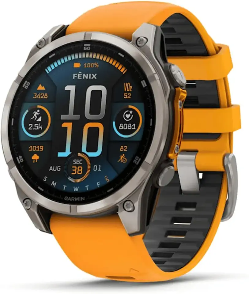 Garmin Amoled Smart Watch Fenix 8-47 mm | Up to 29 Days Battery Life | - B0DFM1YN7C