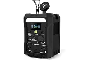 GEYOTO N300 300W Portable Power Station, 256Wh LiFePO4 Battery | Solar generator recharges in 1.5 - B0GY8J1RCW