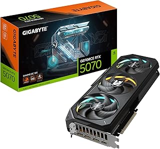 GIGABYTE GeForce RTX 5070 Gaming OC 12G Graphics Card, 12GB 192-bit GDDR7, PCIe 5.0, WINDFORCE - B0DTR3JK3Y