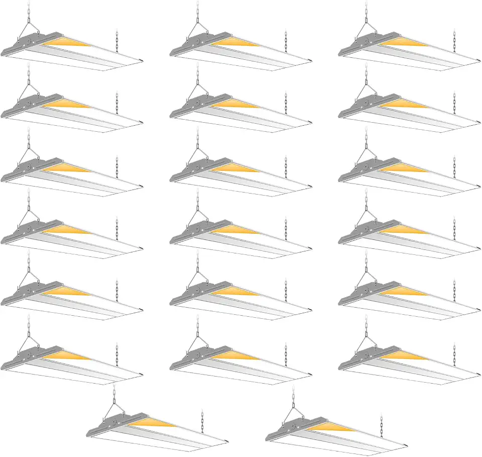 High Bay LED Shop Lights 20 Pack, Switchable 400W/320W/240W & 4000K/5000K | 60000LM 0-10V Dimmable - B0HFNC71XG