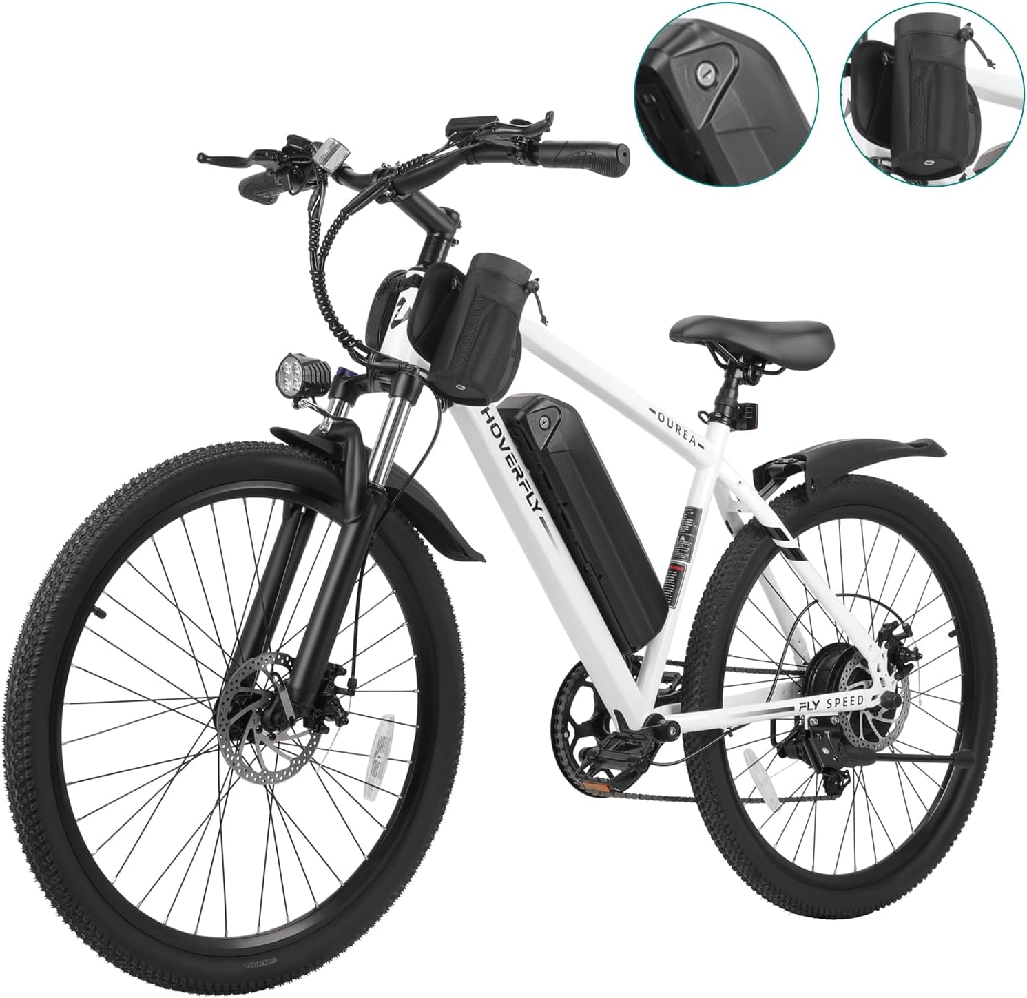 Hoverfly Electric Bike for Adults, 26"/16" Models, 750W/500W Peak Motor, - B0CTTJ3DZJ