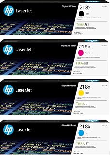 HP 218X (W2180XQ1) Original Cartridge Toner CMYK 4-Pk for 3201/3301 Series - B0GD87GZ6K