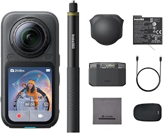 Insta360 X6 Essentials Bundle - 8K 360 Camera with 1/1.1'' Sensors | Action Camera, Dual - B0H5CJRJV7
