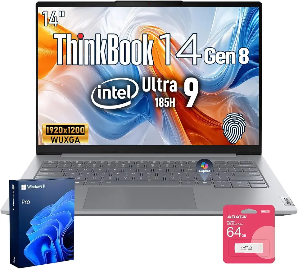 Lenovo ThinkBook 14 Intel Core Ultra 9 185H 32GB + 512GB AI Business Laptop | - B0HGF2RXV3