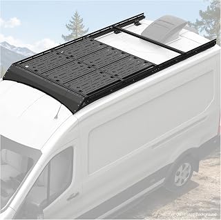 MELIPRON Roof Rack Fit for Ford Transit 148 Medium Roof, 6pcs Molle Deck | Van - B0GRT3ZS7S