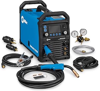 Miller Multimatic® 215 PRO Multiprocess Welder, MIG TIG Stick, 120V/240V | Pulsed MIG/TIG; BeadVision™; Program - B0G3SBDHVF