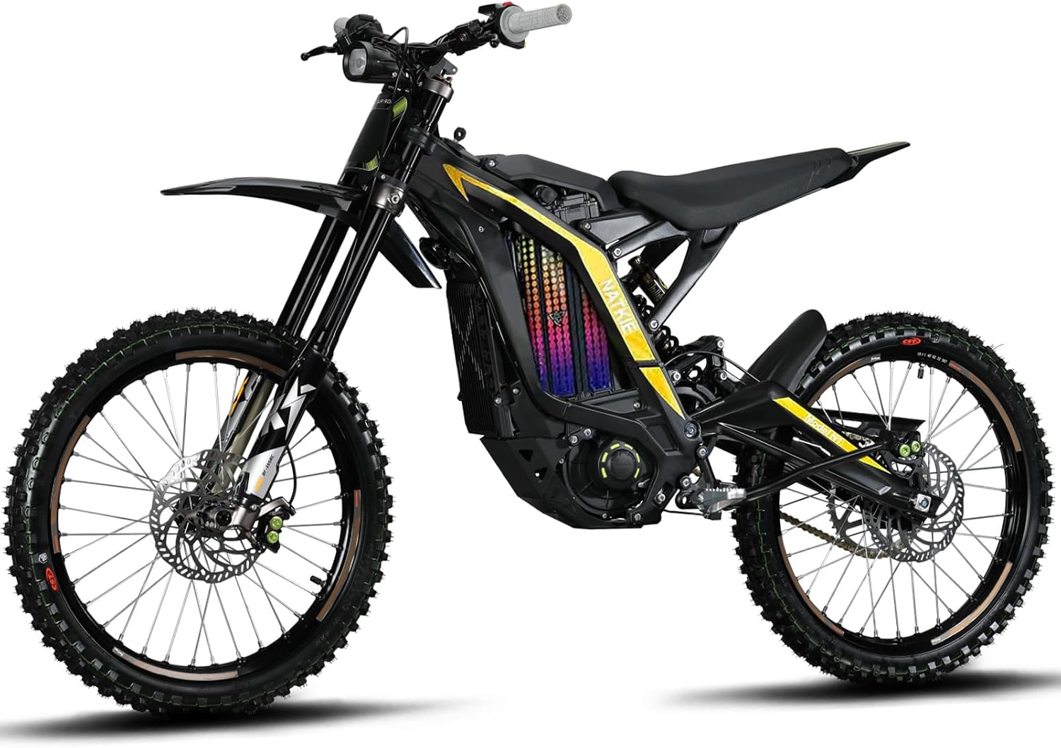 Natkie Electric Motorcycle Bike for Adults, Electric Dirt Bike 8000W(Peak) - B0DFH37HPP
