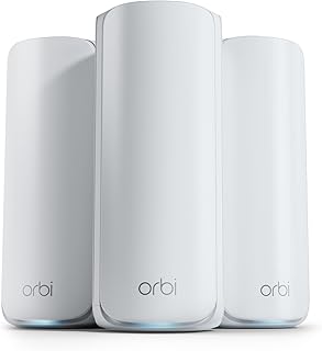 NETGEAR Orbi 770 Series Tri-Band WiFi 7 Mesh Network System (RBE773) - Router + 2 - B0D4JB6QJD