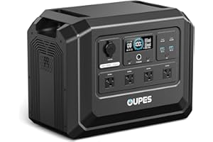 OUPES Mega 1 Lite Portable Power Station 1024Wh 2000W (4500W Surge) | LiFePO4 Battery, UPS - B0GTQ7BHVL