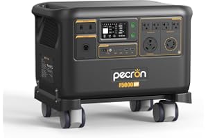 PECRON F5000LFP Power Station, 5120Wh Solar Generator with 7200W AC Output, 6400W Solar Input, 120V/240V - B0GVMSFTXX
