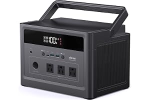 Portable Power Station 1200W Peak, 576Wh LiFePO4 Battery Solar Generator, Emergency Backup for Home Use, - B0GY96NXZ6