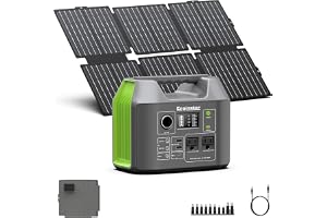 Portable Solar Generator 300W Power Station with 60W Foldable Solar Panel | Backup Battery, 80000mAh - B0FKMK7RX5
