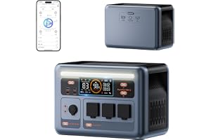 PowerMax 1800SE Portable Power Station 1800W (3600W Surge), 1024Wh | LiFePO4 Battery, 800W AC, 45 - B0GY6X1WZ3