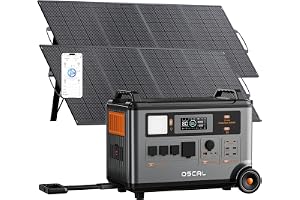 PowerMax 3600SE 3600W Portable Power Station with 2x200W Solar Panels | 3600Wh Solar Generator, 1800W - B0GXZD7L2L