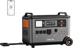 PowerMax 3600SE Portable Power Station 3600W, 3600Wh LiFePO4 Battery | 1800W AC / 1600W Solar - B0GXZL6MFC