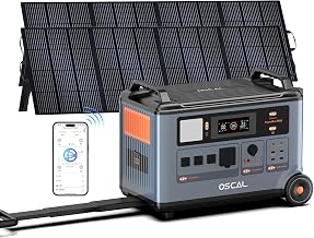 PowerMax 6000 Solar Generator with 2x200W, 120/240V Split Phase Voltage 6000W AC Outlets (9000W Peak), - B0HCVK249D