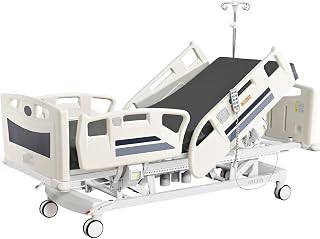 Premium 5 Function Full Electric Hospital Bed,ICU Medical Bed,550LBS | 4.7" Waterproof Mattress,Adjustable Height,One-Click CPR,4 - B0D5YRYNL2